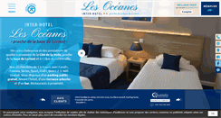 Desktop Screenshot of hotel-lesoceanes.com