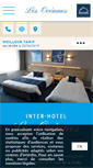 Mobile Screenshot of hotel-lesoceanes.com